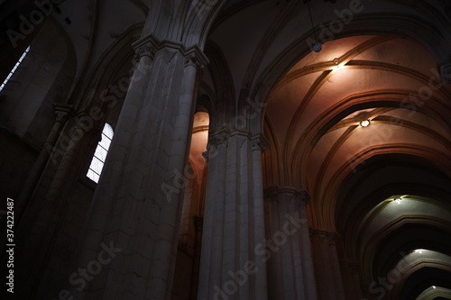 Abbey in Alcobaca   Monastery in Portugal.. UNESCO World Heritage Site.