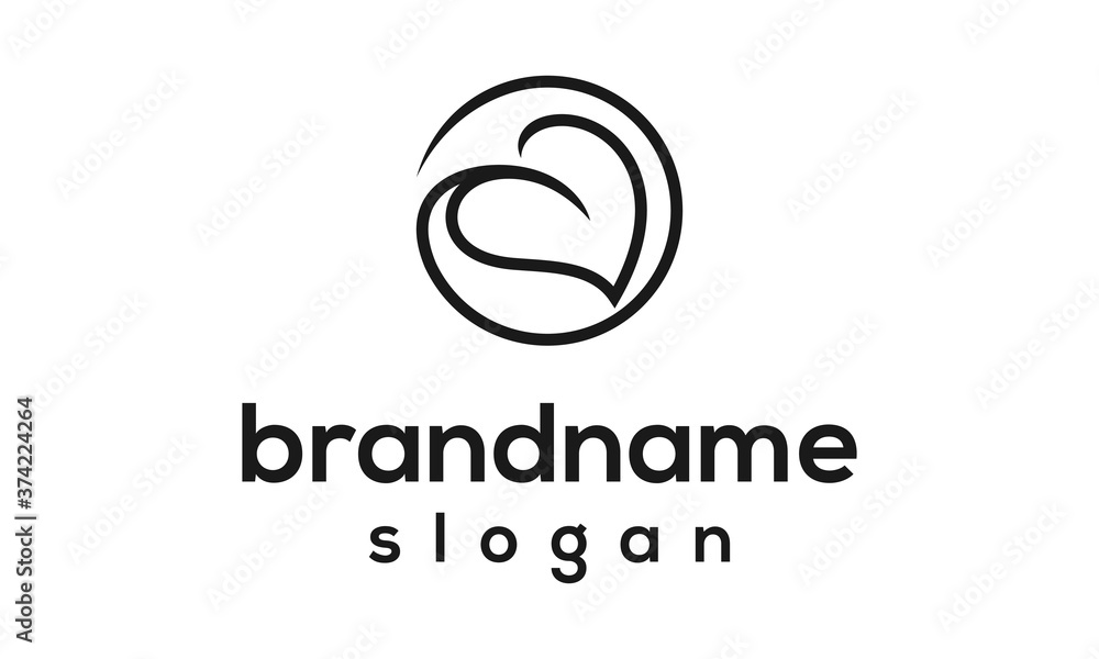modern leaf logo design vector modern leaf logo design vector