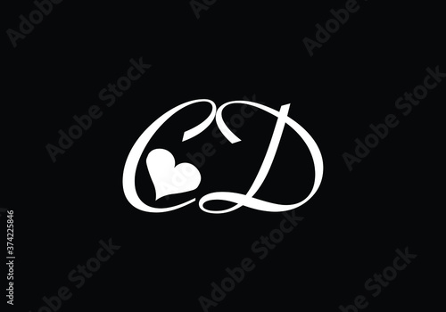 Initial Monogram Letter C D Logo Design Vector Template. Graphic Alphabet Symbol for Corporate Business Identity