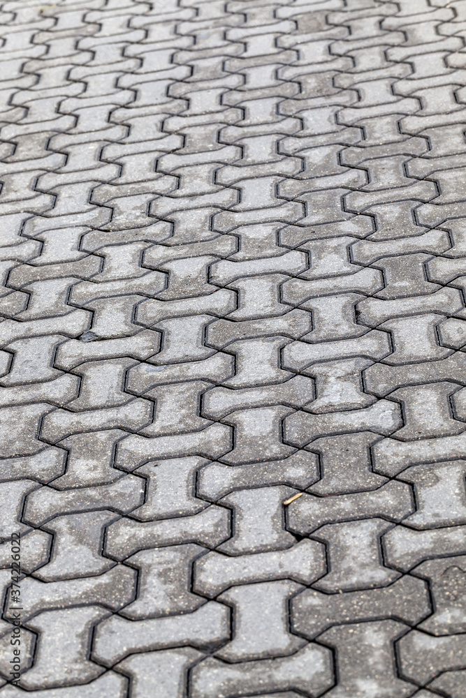 a road made of concrete tiles for pedestrian a road made of concrete tiles for pedestrian