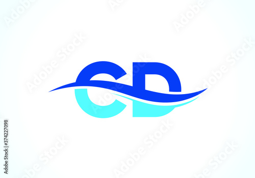 Initial Monogram Letter C D Logo Design Vector Template. Graphic Alphabet Symbol for Corporate Business Identity