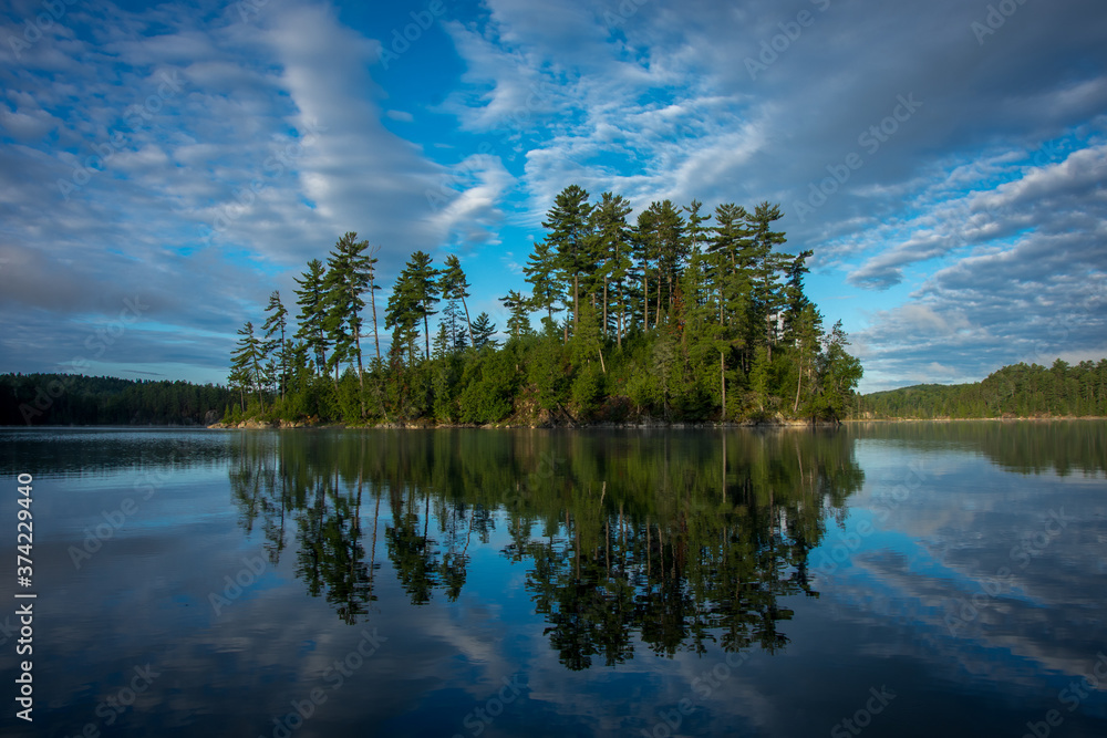 Fototapeta premium Kayak camping paradise camp site