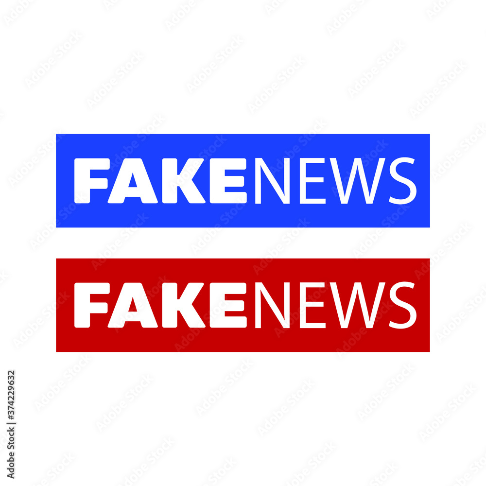 fake news icon, false speech sign, untrue news