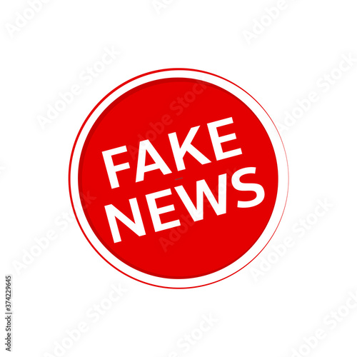 fake news icon, false speech sign, untrue news