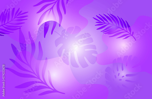 Exotic tropical bright colorful background. Minimal summer concept. flat, vector eps 10