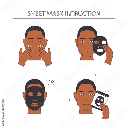 Steps for using correctly a sheet mask