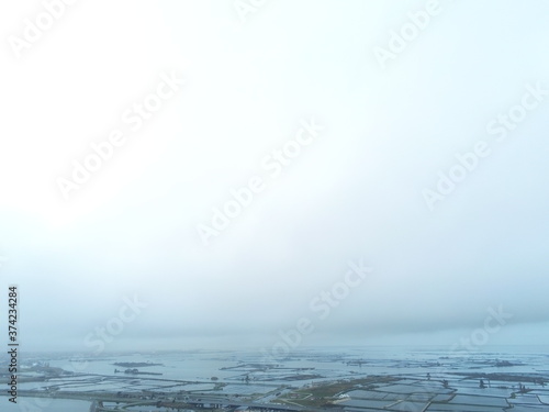 Aveiro, beautiful village. The Venice of  Portugal. Aerial Drone Photo