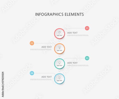 Presentation business infographics template. Vector illustration. 