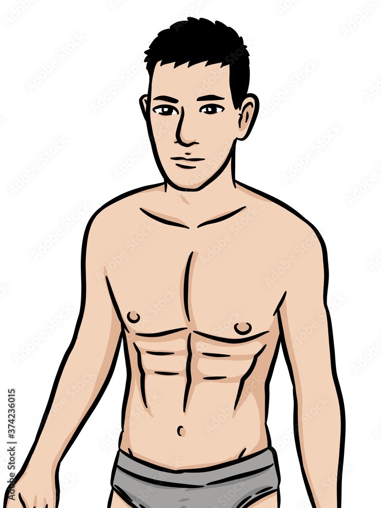 cartoon cute man on white background cartoon cute man on white background