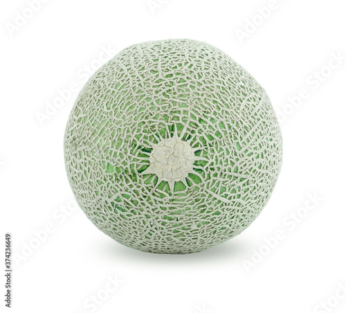 Obraz na płótnie Melon isolated on the white background w salonie