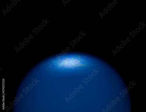 Close-up of soap bubble film in various colors