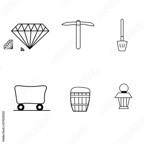 miner's tools icons