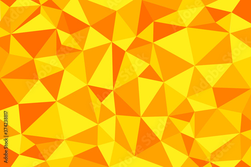low poly abstract texture background yellow color design vector