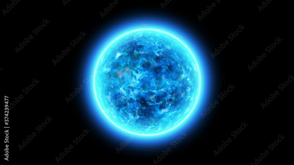 Abstract blue plasma energy sphere. 4K 3D rendering seamless loop animation. Fractal art sphere globe geometric blue light glowing circles blue planet element for technology, science, engineering. Abstract blue plasma energy sphere. 4K 3D rendering seamless loop animation. Fractal art sphere globe geometric blue light glowing circles blue planet element for technology, science, engineering.
