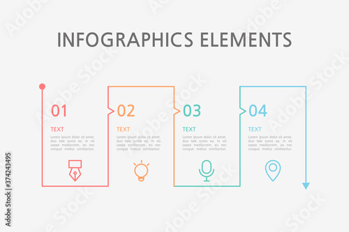 Presentation business infographics template. Vector illustration.
