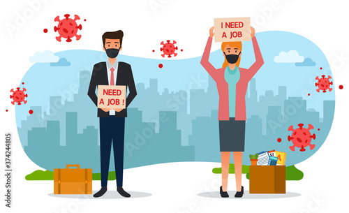 The difficulty of employment has made these two unemployed people struggle to find work in the midst of the covid-19 pandemic