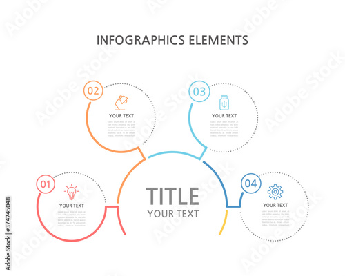Presentation business infographics template. Vector illustration.
