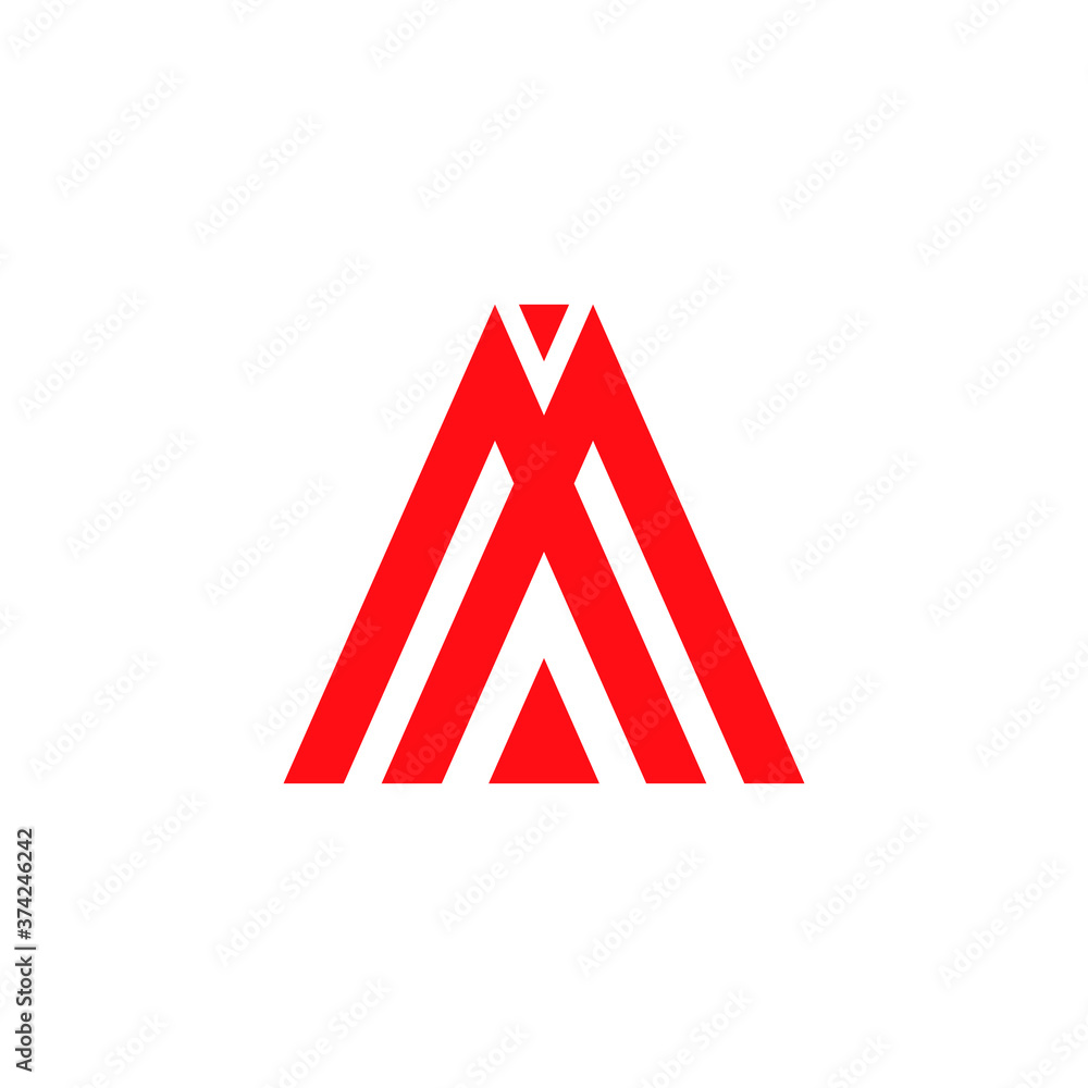Red Letter A Logo. Creative Vector Letter A icon. Stock illustration. Red Letter A Logo. Creative Vector Letter A icon. Stock illustration.