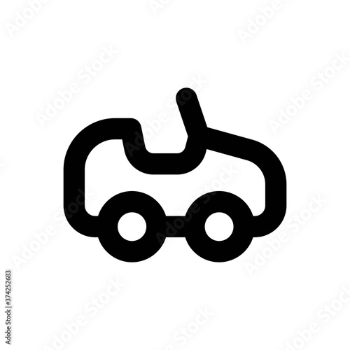 Car Line Icon - Vector Illustration