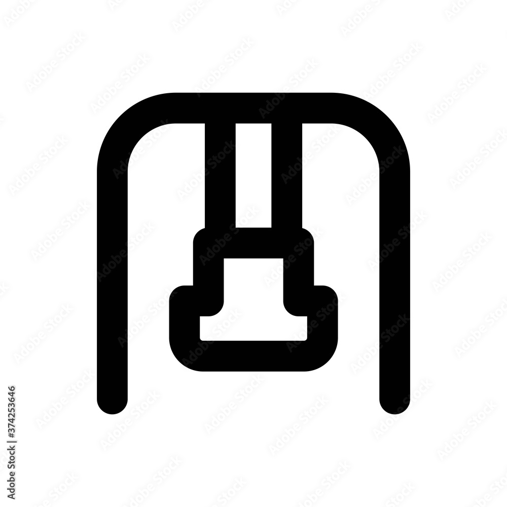 Swing Line Icon - Vector Illustration Swing Line Icon - Vector Illustration