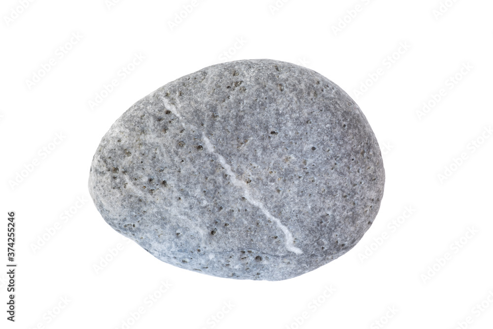 Isolated pebble stone cut out on white background in extreme resolution and macro detail. Isolated pebble stone cut out on white background in extreme resolution and macro detail.