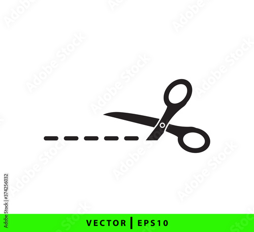 Scissor icon vector logo design template