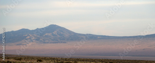 Konstfotografi a panorama of the barren lands of the west desert in Utah.