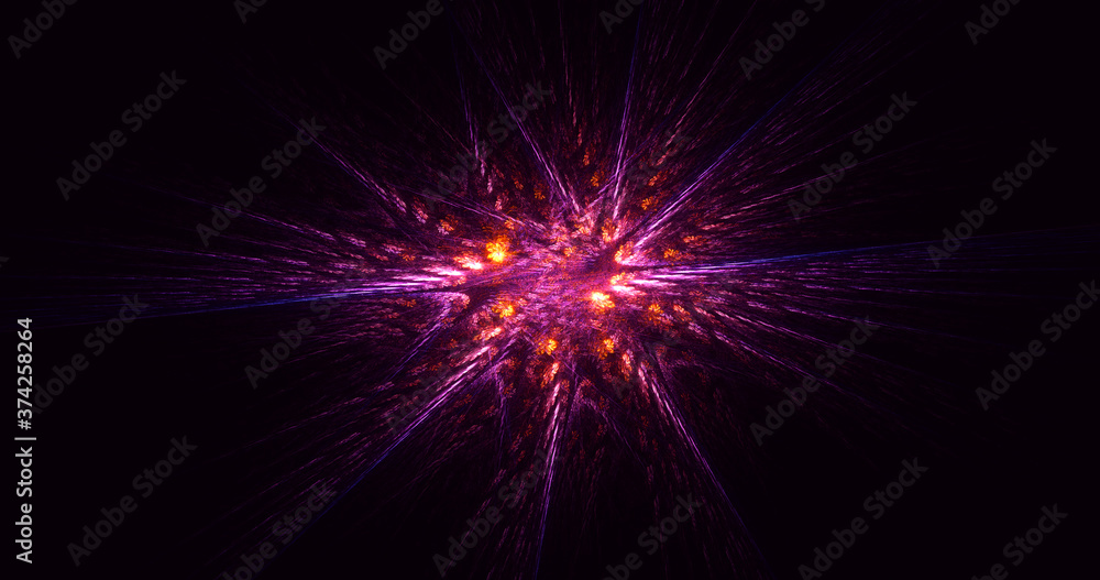 3D rendering abstract multicolor fractal light background 3D rendering abstract multicolor fractal light background