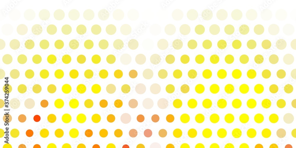 Light yellow vector template with circles. Light yellow vector template with circles.