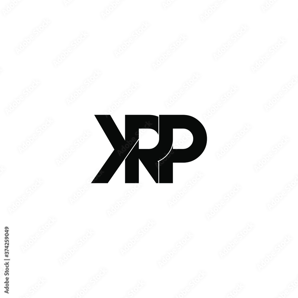 krp letter original monogram logo design krp letter original monogram logo design