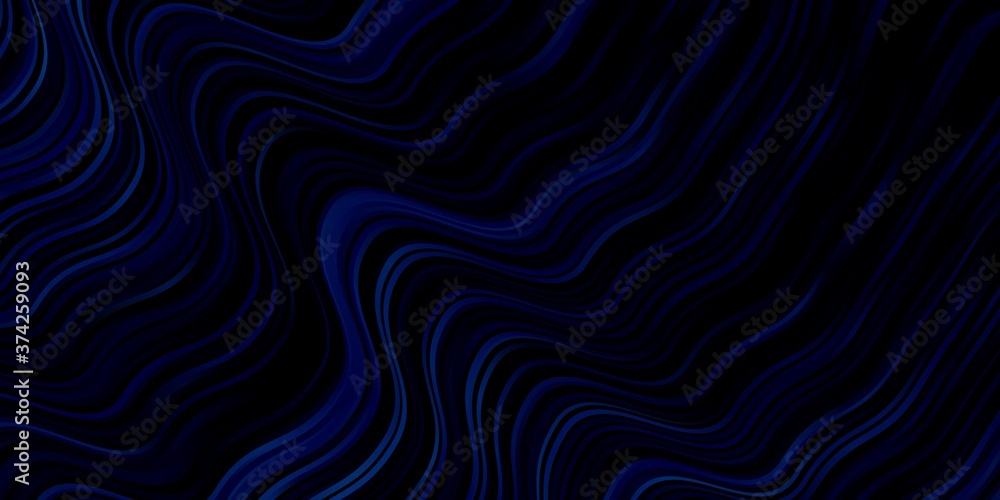 Dark BLUE vector backdrop with bent lines. Bright sample with colorful bent lines, shapes. Pattern for websites, landing pages. Dark BLUE vector backdrop with bent lines. Bright sample with colorful bent lines, shapes. Pattern for websites, landing pages.