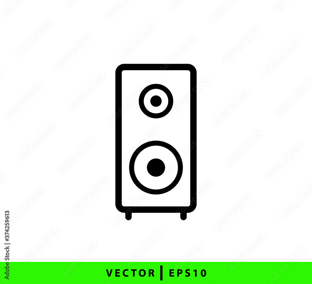 Sound icon vector logo design template Sound icon vector logo design template