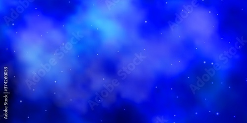 Light BLUE vector pattern with abstract stars. Colorful illustration with abstract gradient stars. Best design for your ad, poster, banner.