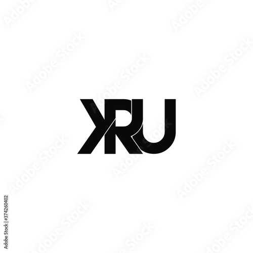 kru letter original monogram logo design