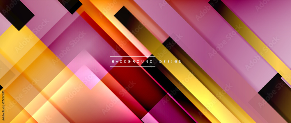 Dynamic lines on fluid color gradient. Trendy geometric abstract background for your text, logo or graphics Dynamic lines on fluid color gradient. Trendy geometric abstract background for your text, logo or graphics