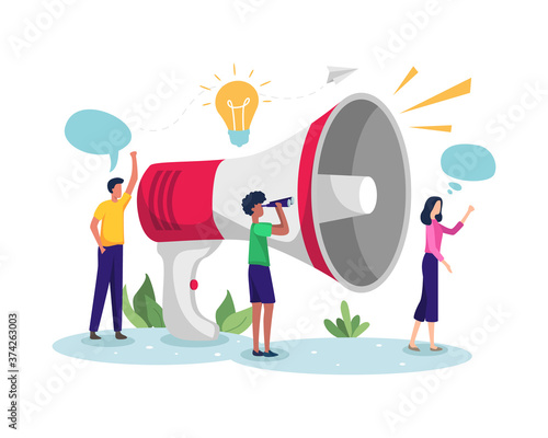 Vector illustration of Business promotion