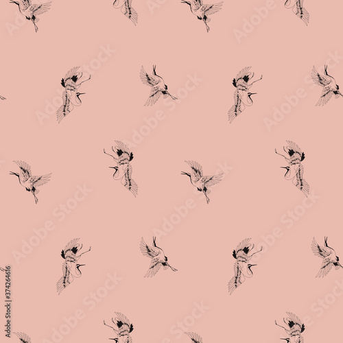 seamless pattern with birds © REcreate