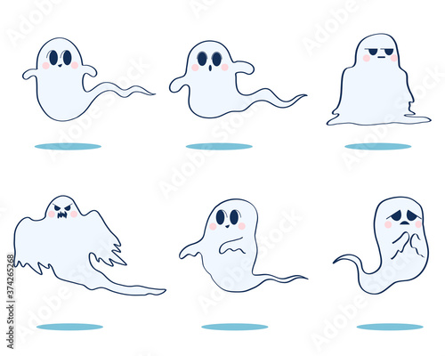 かわいいお化けのイラストセット