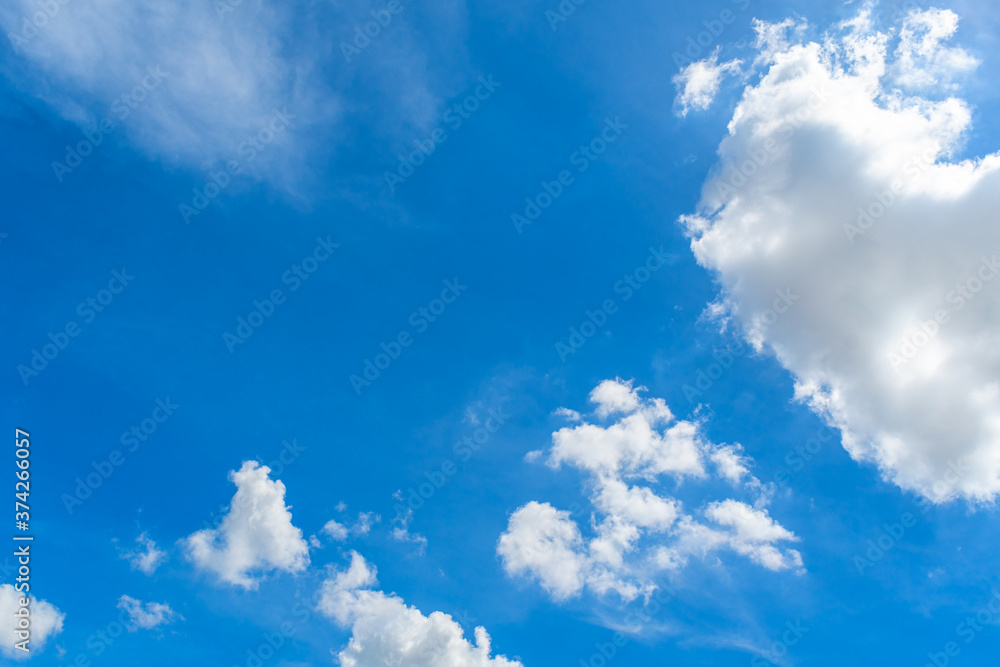 White Clouds in Blue Sky