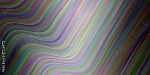 Light Gray vector backdrop with circular arc. Colorful illustration in circular style with lines. Pattern for ads, commercials.