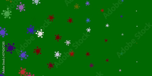 Wallpaper Mural Light multicolor vector texture with disease symbols. Torontodigital.ca