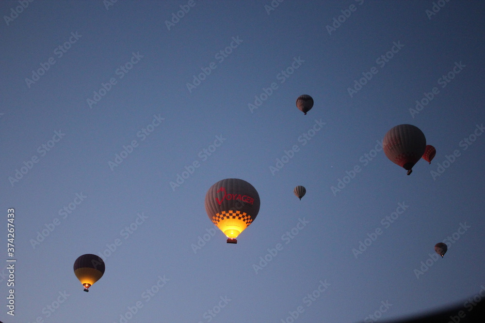 Fototapeta premium hot air balloon in the sky