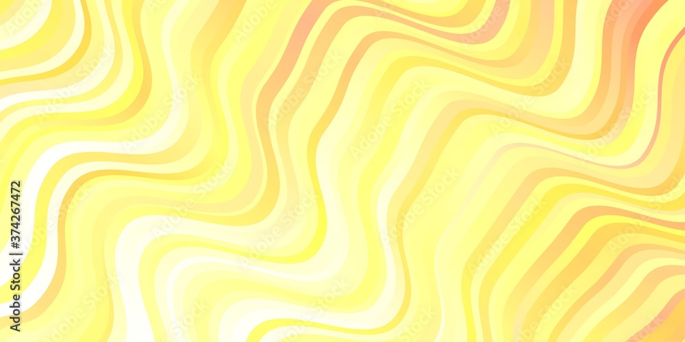 Light Red, Yellow vector template with wry lines. Light Red, Yellow vector template with wry lines.