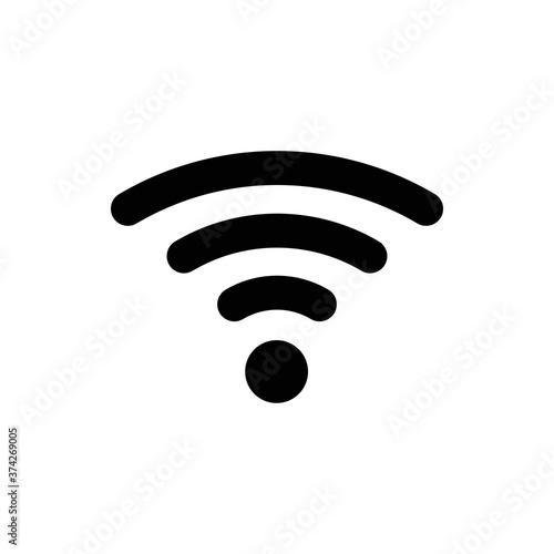 Wi Fi Icon, wireless Icon. Wi fi signal sign modern web icon. Wi Fi network icon.