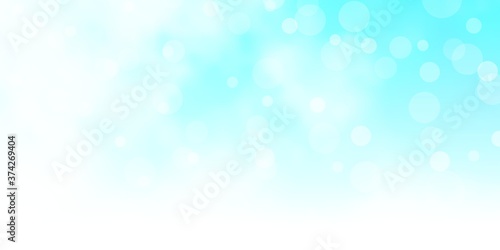 Light BLUE vector background with circles. Illustration with set of shining colorful abstract spheres. Pattern for wallpapers, curtains.