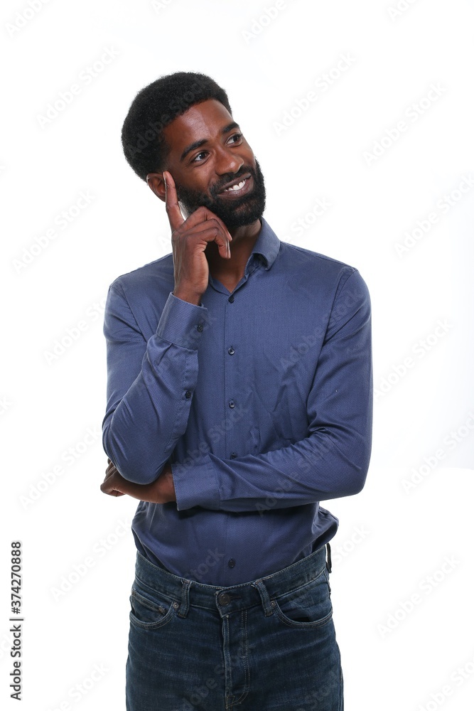 Beautiful afro man in front of a background Beautiful afro man in front of a background