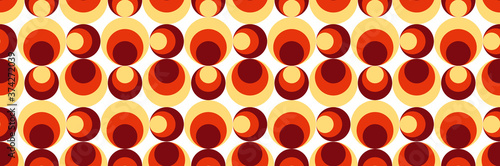 70's retro seamless pattern material vector illustration