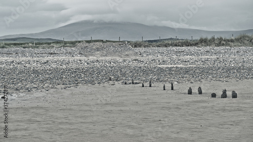 Haverigg, South Cumbria, Haverigg beach is found at the mouth of the Duddon Estuary and has views over the Lake District fells. 