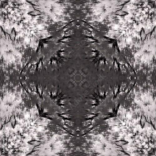Halftone grey ornament, winter pattern. Drawing vintage style. Grunge texture. Festive greeting card. Abstract art background. Modern symmetric pattern. Festive art backdrop. Creative vector element