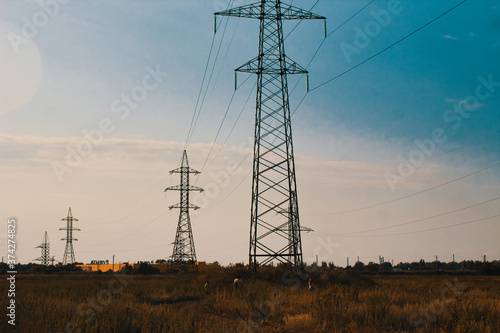 high voltage power lines